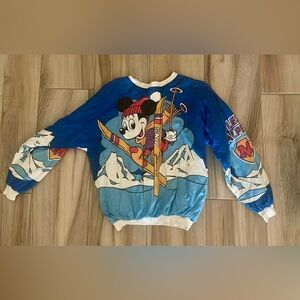 Vintage Mickey Skiing Sweatshirt
